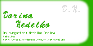 dorina nedelko business card